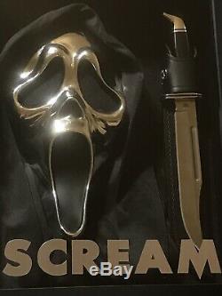 Scream Movie Ghost Face 25th Anniversary Mask Knife Halloween Collectors Horror