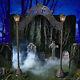 Seasonal Visions 8 Ft Halloween Manor Archway Prop Gray