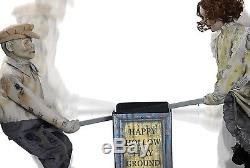 See Saw Dolls Playground Animated Halloween Prop Haunted House Decoration