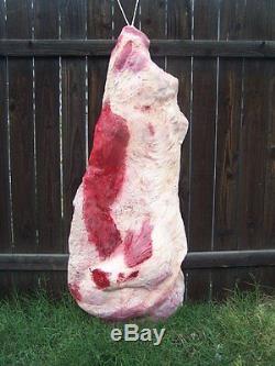 Side Of Beef Pair Haunted House Halloween Horror Prop Meat Market Butcher