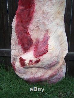 Side Of Beef Pair Haunted House Halloween Horror Prop Meat Market Butcher