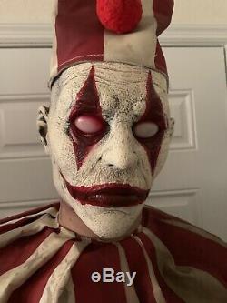 Silent And Deadly Clown Spirit Halloween Carnival Prop Animated Animatronic Rare