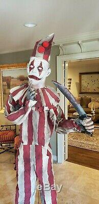 Silent And Deadly Evil Clown Over 6 Ft Tall Animatronic By Spirit Gemmy Morris