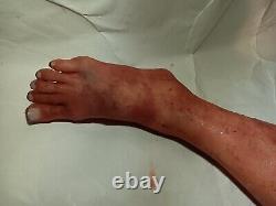 Silicone HORROR PROP severed mutilated Female Leg movie quality gore halloween