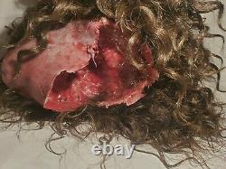 Silicone HORROR movie prop severed female head spfx film haunt dead oddities