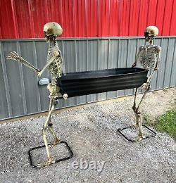 Skeletons Carrying Coffin Duo 72 LED Animated-Display Set Only! Rare & SOLD OUT