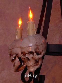 Skull Chandelier, Halloween Prop, Human Skull, New