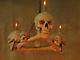 Skull Chandelier, Halloween Prop, Human Skulls/skeleton