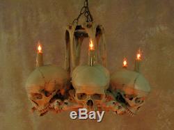 Skull Hip Bone Chandelier, Halloween Prop, Human Skeletons, NEW