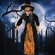 Spell Speaking Witch Haunted House Animated Halloween Life Size Props Decoration