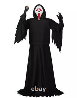 Spirit Halloween 6 Ft Ghost Face Animatronic Static Prop Light Up Face & Knife