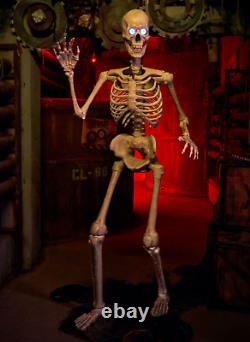 Spirit Halloween 6 Ft tall Grim Skeleton Animatronic Halloween Scary Decorations