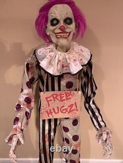 Spirit Halloween 6' Hugz Clown Life Size Halloween Animatronic Discontinued