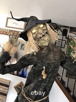 Spirit Halloween 6 ft. Strawman Scarecrow Animatronic Halloween Prop Fast Ship
