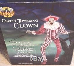 Spirit Halloween 7 Ft Towering Creepy Clown Animatronic Prop Grimsli the Great