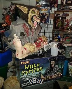 Spirit Halloween Animated'wolf Spitter Prop Store Display New Super Rare