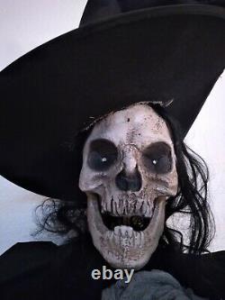 Spirit Halloween Animatronic LED Macabre Witch Prop with Box 9.5 Ft Tall