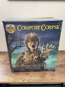 Spirit Halloween COMPOST CORPSE Animatronic Halloween Prop Sounds Animates