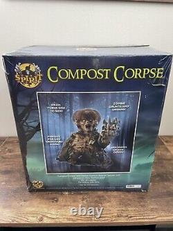 Spirit Halloween COMPOST CORPSE Animatronic Halloween Prop Sounds Animates