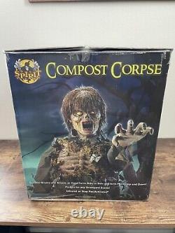 Spirit Halloween COMPOST CORPSE Animatronic Halloween Prop Sounds Animates