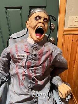 Spirit Halloween Death Row Animatronic Inmate Prop with Manual Tested Works