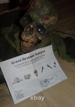 Spirit Halloween Grave Grabbing Corpse Motion And Sound Figure With Box