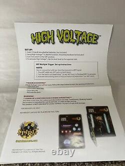 Spirit Halloween HIGH VOLTAGE BOX Scary Animated Prop Full Tested & Works RARE