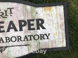 Spirit Halloween ISE Store Display Metal Signs Jack Reaper & Testing Lab Signs