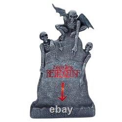 Spirit Halloween LED Here Lies Beetlejuice Tombstone & LED Hanging Marquee Sign