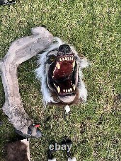 Spirit Halloween Limb Ripper Wolf 6 Foot Animatronic Werewolf Fast Shipping