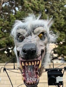 Spirit Halloween Limb Ripper Wolf 6 Foot Animatronic Werewolf Fast Shipping