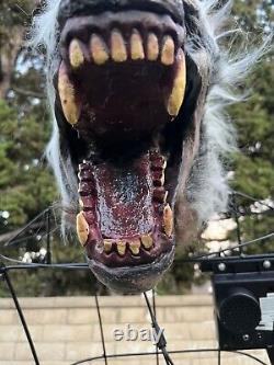 Spirit Halloween Limb Ripper Wolf 6 Foot Animatronic Werewolf Fast Shipping