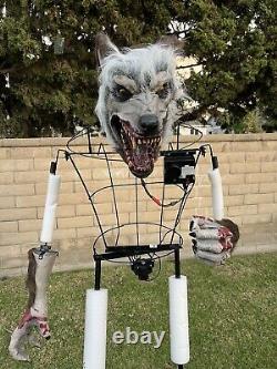 Spirit Halloween Limb Ripper Wolf 6 Foot Animatronic Werewolf Fast Shipping