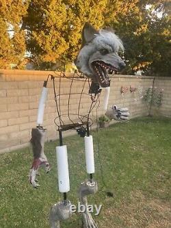 Spirit Halloween Limb Ripper Wolf 6 Foot Animatronic Werewolf Fast Shipping