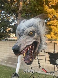 Spirit Halloween Limb Ripper Wolf 6 Foot Animatronic Werewolf Fast Shipping