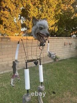 Spirit Halloween Limb Ripper Wolf 6 Foot Animatronic Werewolf Fast Shipping