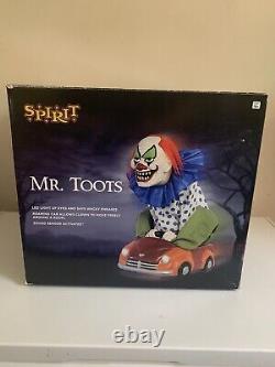 Spirit Halloween Mr Toots Creepy Clown Animatronic In Original Box Retired 2019