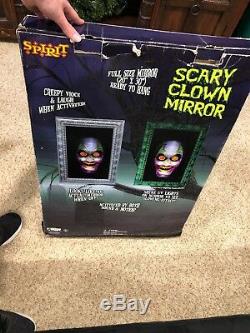 Spirit Halloween Scary Clown Mirror