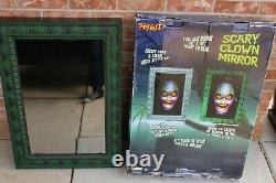 Spirit Halloween Scary Clown Mirror 30x20 Ready To Hang, Sound and Motion