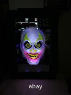 Spirit Halloween Scary Clown Mirror 30x20 Ready To Hang With Moving Jaw