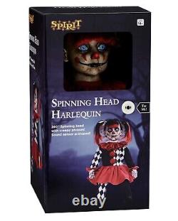 Spirit Halloween Spinning Head Harlequin Animated Halloween Prop Animatronic