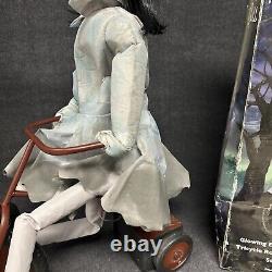 Spirit Halloween Tricycle Doll Animatronic Moves Sound Eyes Light Up