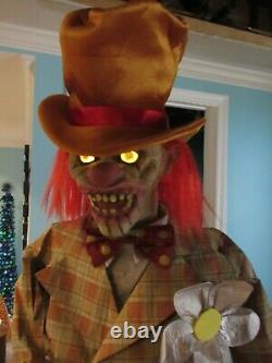 Spirit Halloween Uncle Charlie Life Size Animatronic Prop Ugly Clown MINT VIDEO
