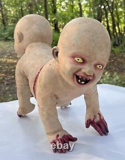 Spirit Halloween Zombie Baby Conjoined Twins The Crawler 2014 Creepy