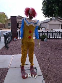 Spirit Halloween life size Twitching Clown Prop Animated Decoration scary