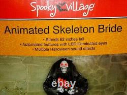 Spooky Animated Skeleton Bride Halloween Prop RARE HTF NRFB New In Box