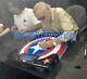 Stan Lee Hand Signed Captain America Marvel Metal Shield Life Size 24 Coa
