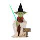 Star Wars 3.5' Animated Yoda Led Seasonal Halloween & Christmas Animatronic 2023