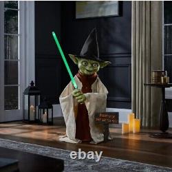 Star Wars 3.5' Animated YODA LED Seasonal Halloween & Christmas Animatronic 2023