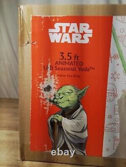 Star Wars 3.5' Animated YODA LED Seasonal Halloween & Christmas Animatronic 2023